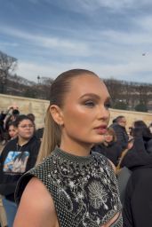 Romee Strijd’s Dior Paris Fashion Week Ensemble