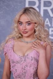 Sabrina Carpenter’s Pink Perfection at the 2025 BRIT Awards