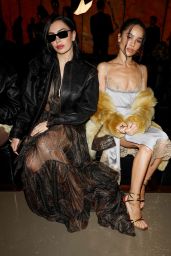 Zoe Kravitz Elevates Coquette Style at Saint Laurent Paris Show