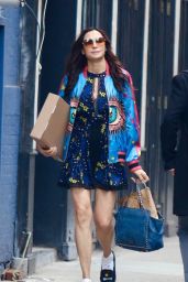 Famke Janssen Turns Heads in Colorful Outfit in NYC