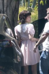 Halsey Arrives for Photoshoot in Vintage-Inspired Look
