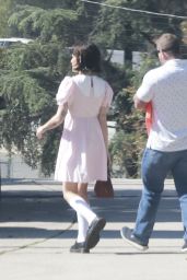 Halsey Arrives for Photoshoot in Vintage-Inspired Look