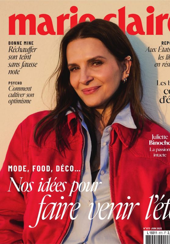 Juliette Binoche Graces Marie Claire France June 2025