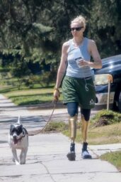 Lauren Wasser Stuns on Sunny Dog Walk - 04 14 2025
