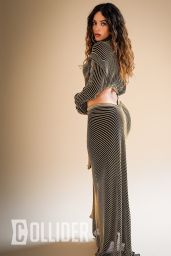 Adria Arjona Wears Collared Crop Sweater for Collider Feature