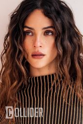 Adria Arjona Wears Collared Crop Sweater for Collider Feature