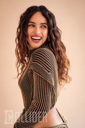 Adria Arjona Wears Collared Crop Sweater for Collider Feature