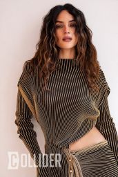 Adria Arjona Wears Collared Crop Sweater for Collider Feature