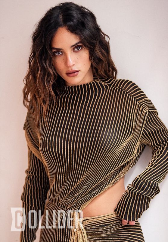 Adria Arjona Wears Collared Crop Sweater for Collider Feature