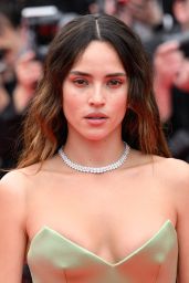 Adria Arjona Wears Custom Louis Vuitton at Cannes