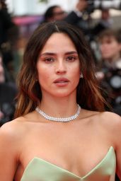 Adria Arjona Wears Custom Louis Vuitton at Cannes