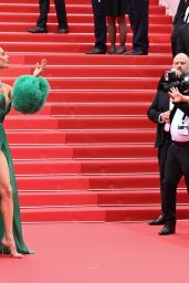 Alessandra Ambrosio Dazzles in Green at Cannes
