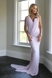 Amanda Holden Stuns in Lilac Gown for BGT Photoshoot