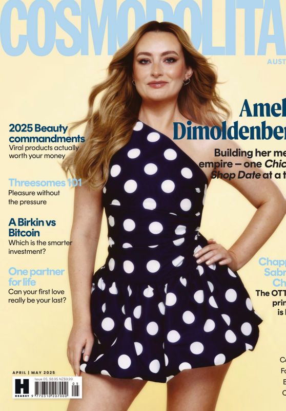 Amelia Dimoldenberg Polka Dot Look in Cosmopolitan 2025