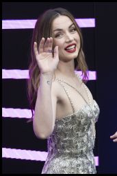 Ana de Armas Wears Glitzy Gown at Ballerina London Premiere 2025