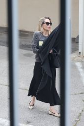 Angelina Jolie’s Chic Arrival at CARA Restaurant