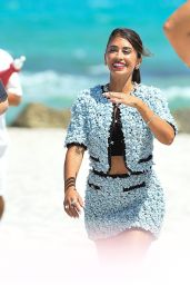 Antonela Roccuzzo Stuns in Beachside Photoshoot in Miami