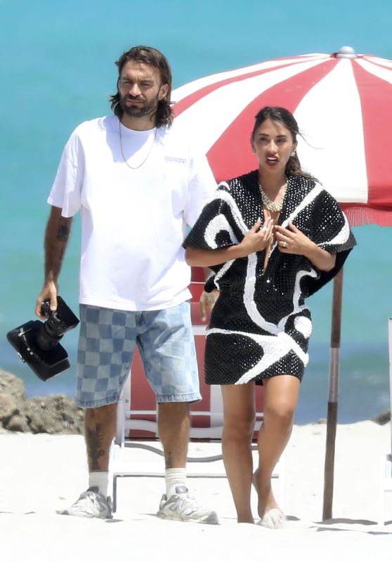 Antonela Roccuzzo Stuns in Beachside Photoshoot in Miami