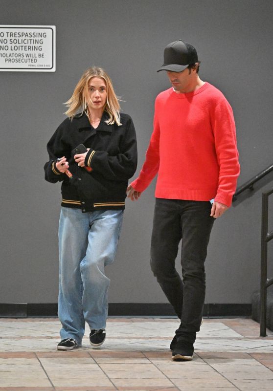 Ashley Benson & Brandon Davis Leave Sushi Park in LA 05.06.2025