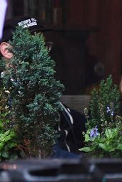 Ashley Tisdale, Christopher French Brave Rainy NYC Dinner