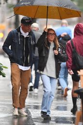 Ashley Tisdale, Christopher French Brave Rainy NYC Dinner