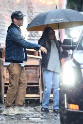 Ashley Tisdale, Christopher French Brave Rainy NYC Dinner