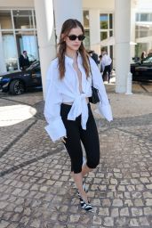 Barbara Palvin Spotted Martinez Hotel 78th Cannes 2025