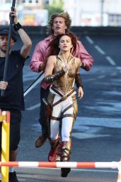 Camila Mendes on Set for Masters of the Universe