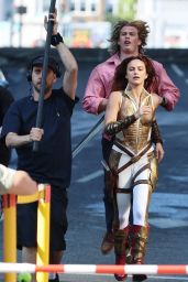 Camila Mendes on Set for Masters of the Universe