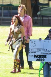 Camila Mendes on Set for Masters of the Universe