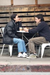Caylee Cowan and Casey Affleck Grab Lunch in Los Angeles