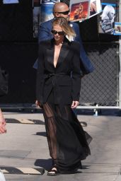 Charlize Theron Masters Casual Chic on Jimmy Kimmel