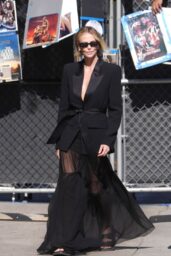 Charlize Theron Masters Casual Chic on Jimmy Kimmel