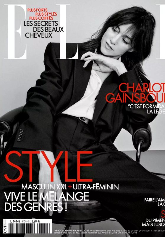 Charlotte Gainsbourg Style in Elle France April 2025