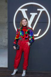Chloe Grace Moretz Debuts Louis Vuitton Nano Biker Bag at Cruise 2026 Show