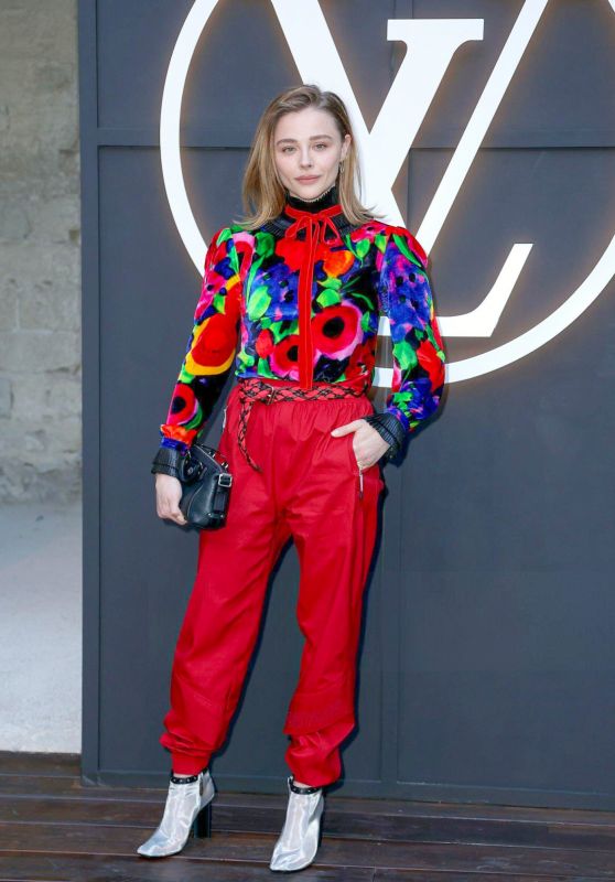 Chloe Grace Moretz Debuts Louis Vuitton Nano Biker Bag at Cruise 2026 Show