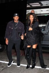 Ciara & Russell Wilson Arrive Hand-in-Hand at Cafe Zaffri