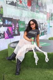 Cierra Ramirez Attends Heineken House Coachella Valley Music and Arts Festival