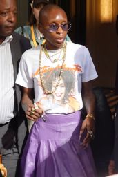 Cynthia Erivo Stops for Fans on NYC’s Upper East Side