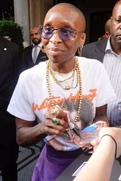 Cynthia Erivo Stops for Fans on NYC’s Upper East Side