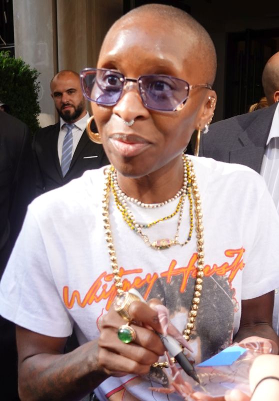 Cynthia Erivo Stops for Fans on NYC’s Upper East Side