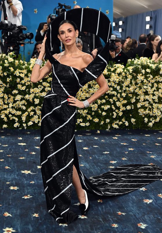 Demi Moore Interprets Tailoring at Met Gala 2025