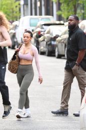 Doja Cat Steps Out in Sporty Chic Look in NYC 04.30.2025