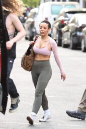 Doja Cat Steps Out in Sporty Chic Look in NYC 04 30 2025