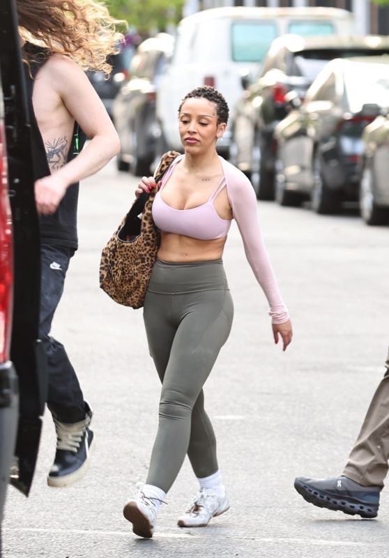Doja Cat Steps Out in Sporty Chic Look in NYC 04.30.2025