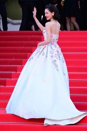 Elaine Zhong Debuts Fairytale Gown at Cannes 2025 Premiere