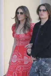 Elizabeth Hurley Rome Stroll with Son May 2025