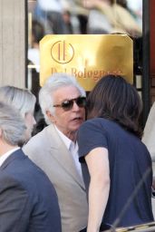Elizabeth Hurley Rome Stroll with Son May 2025