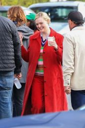 Elle Fanning Films "Margot’s Got Money Troubles" in LA