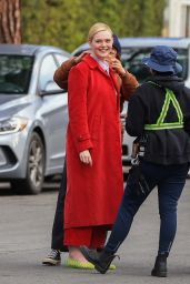 Elle Fanning Films "Margot’s Got Money Troubles" in LA